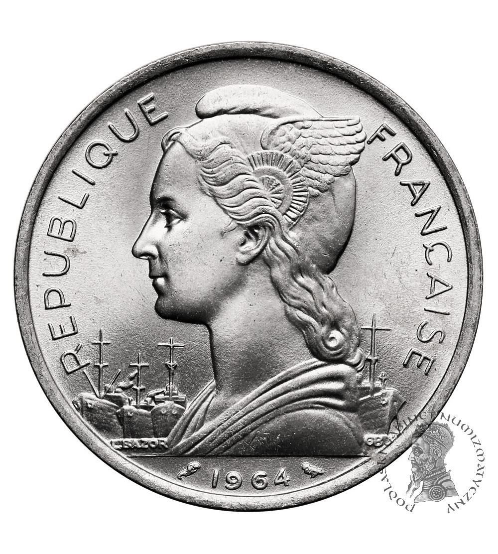 Komory. 5 franków 1964