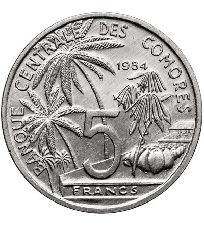 Comoros Islands. 5 Francs 1984, FAO