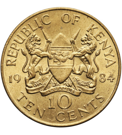 Kenya. 10 Centavos 1984