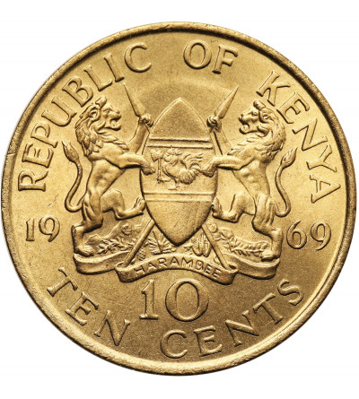 Kenya. 10 Centavos 1969