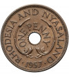 Rhodesia and Nyasaland. 1 Penny 1957