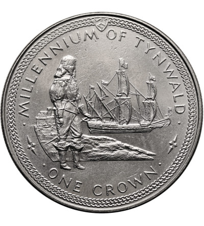 Isle of Man. 1 Crown 1979, Millenium of Tynwald