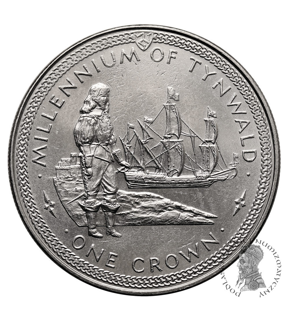 Isle of Man. 1 Crown 1979, Millenium of Tynwald