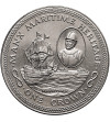 Isle of Man. 1 Crown 1982, Mayflower, Series: Manx Maritime Heritage