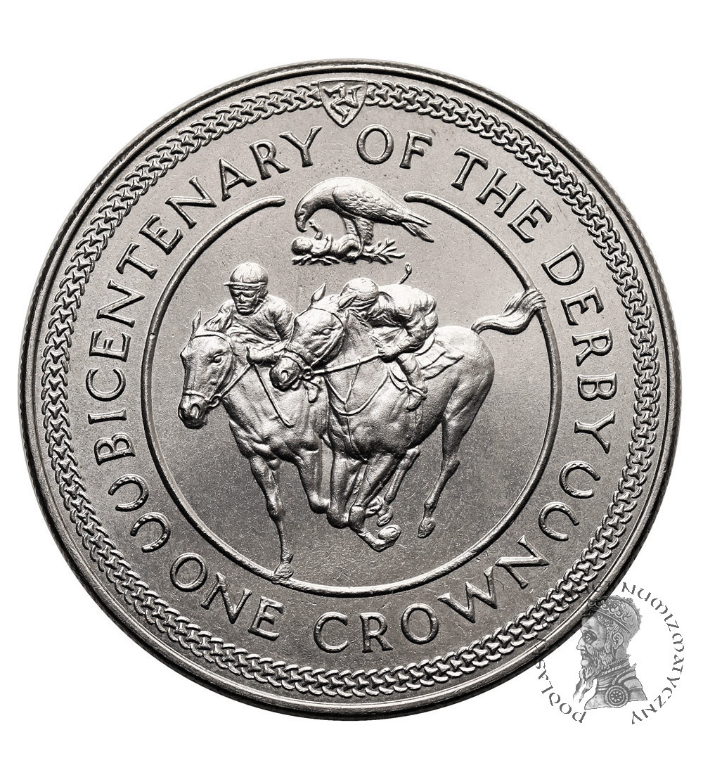 Isle of Man. 1 Crown 1980, Series: Derby Bicentennial