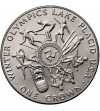 Isle of Man. 1 Crown 1980, Lake Placid Winter Olympics