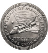 Isle of Man. 1 Crown 1983, Orbiter Space Shuttle, 200th Anniversary of Manned Flight