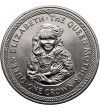 Isle of Man. 1 Crown 1985, 85th Birth Anniversary of the Queen Mother, Queen Mother as a young girl