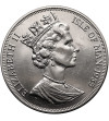 Isle of Man. 1 Crown 1985, 85th Birth Anniversary of the Queen Mother, Queen Mother with her daughters