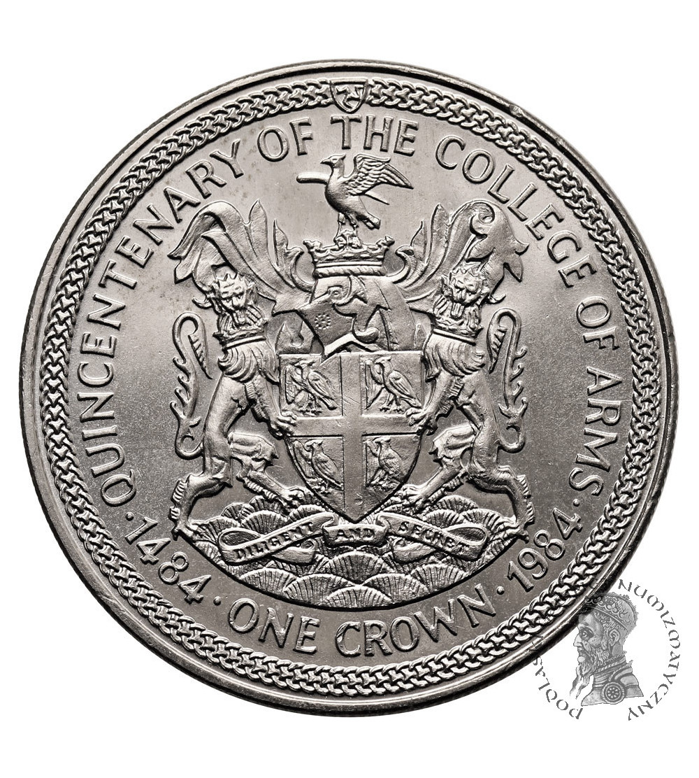 Isle of Man. 1 Crown 1984, Series: Quincentenary of the College of Arms