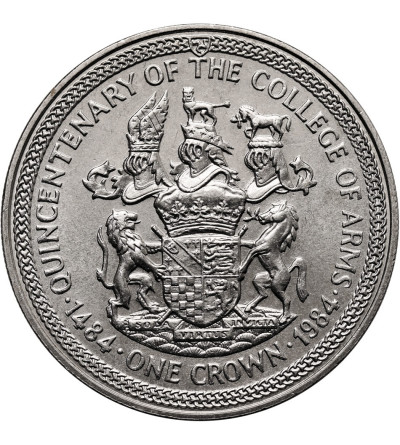 Isle of Man. 1 Crown 1984, Series: Quincentenary of the College of Arms, Earl Marshal