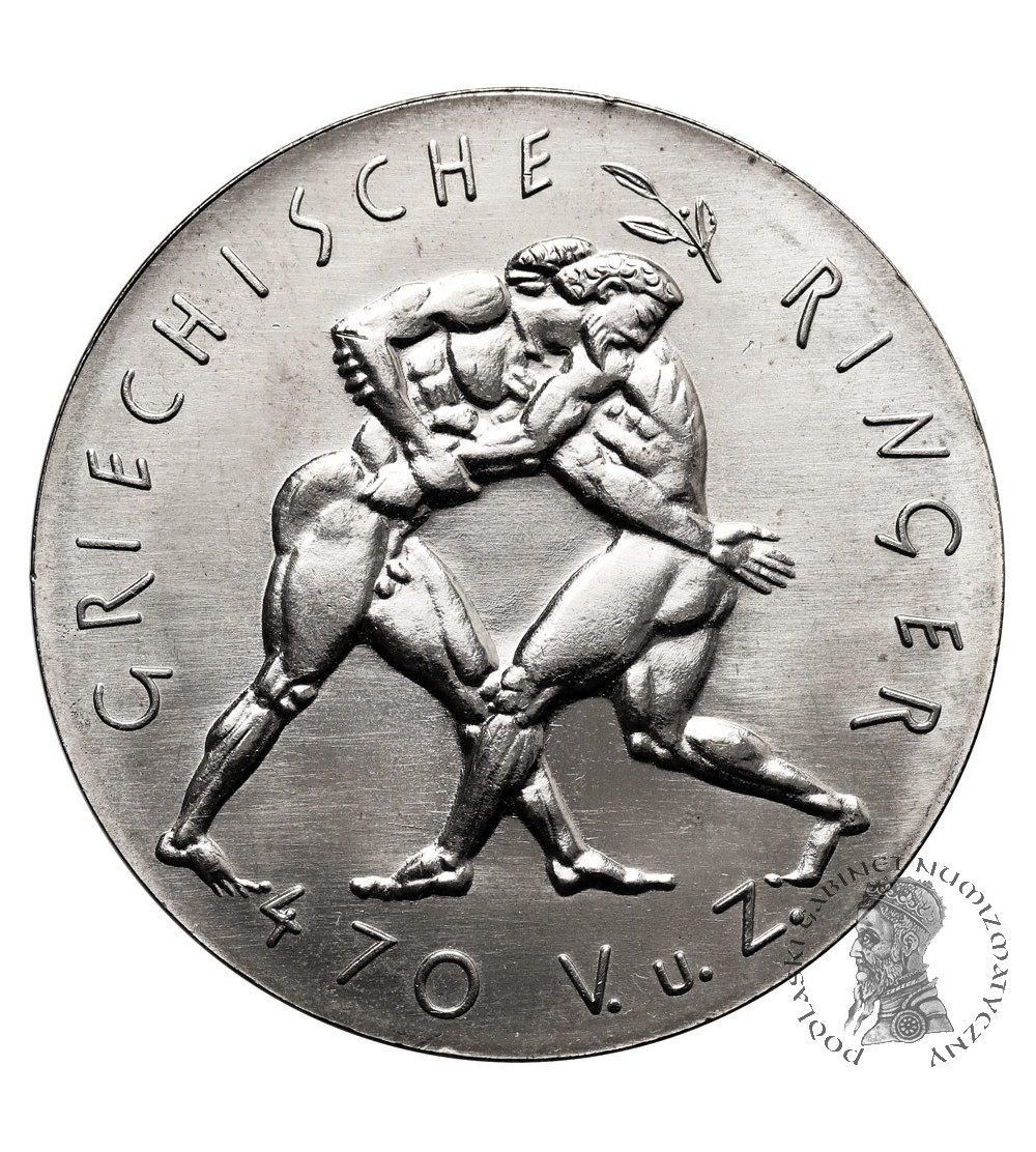 Germany, Democratic Republic (NRD/DDR). Olympic medal 1973 Griechische Ringer