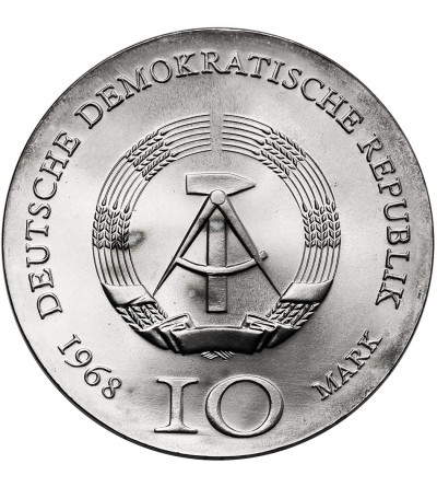 Germany, Democratic Republic (GDR/DDR). 10 Mark 1968, 500th Anniversary of the Death of Johann Gutenberg