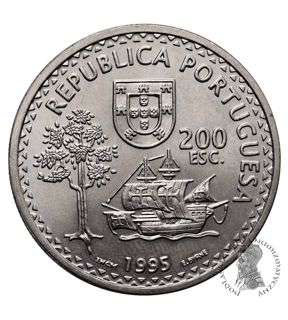 Portugalia. 200 Escudos 1995, Solor and Timor, VI Seria Portugalskich Odkryć