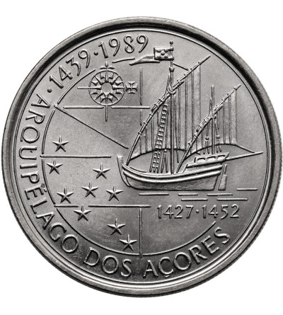 Portugalia. 100 Escudos 1989, Kolonizacja Azorów, II Seria Portugalskich Odkryć