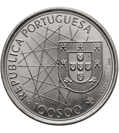 Portugalia. 100 Escudos 1989, Kolonizacja Azorów, II Seria Portugalskich Odkryć