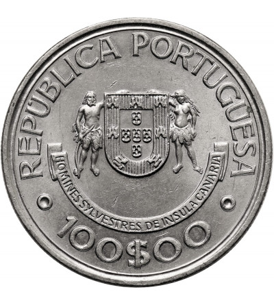 Portugal. 100 Escudos 1989, Canary Islands, II Series of Portuguese Discoveries