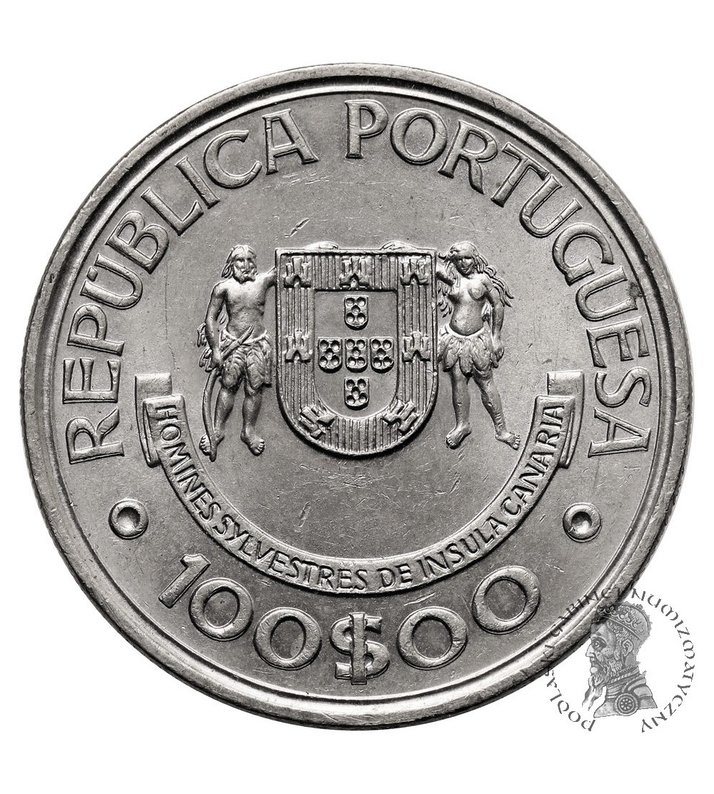 Portugalia. 100 Escudos 1989, Wyspy Kanaryjskie, II Seria Portugalskich Odkryć
