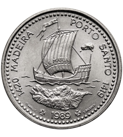 Portugal. 100 Escudos 1989, Discovery of Madeira and Porto Santo, II Series of Portuguese Discoveries