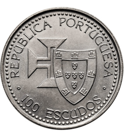 Portugalia. 100 Escudos 1989, Odkrycie Madery i Porto Santo, II Seria Portugalskich Odkryć