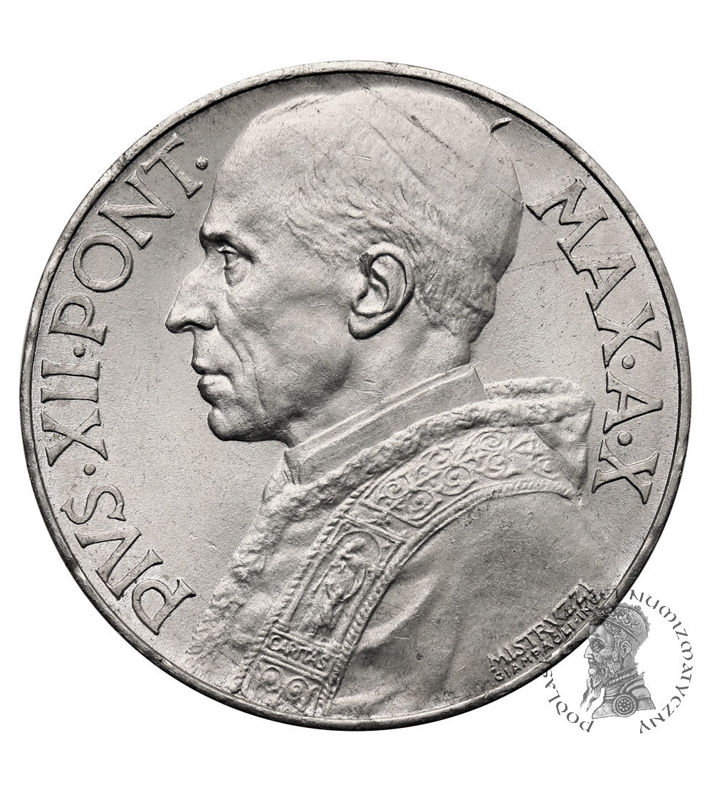 Vatican City, Pius XII 1939-1958. 5 Lire 1948, AN X