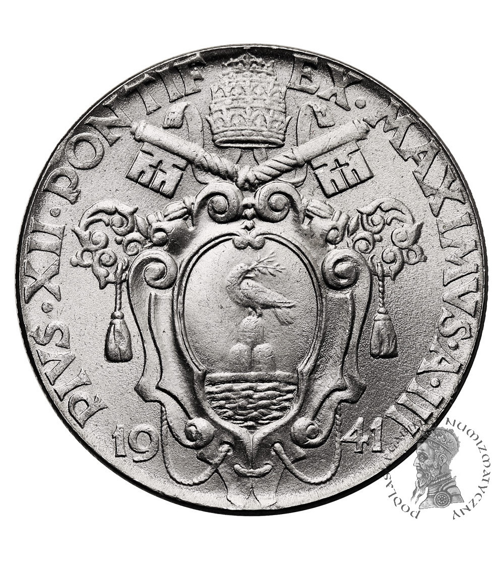 Vatican City, Pius XII 1939-1958. 2 Lire 1941, AN III