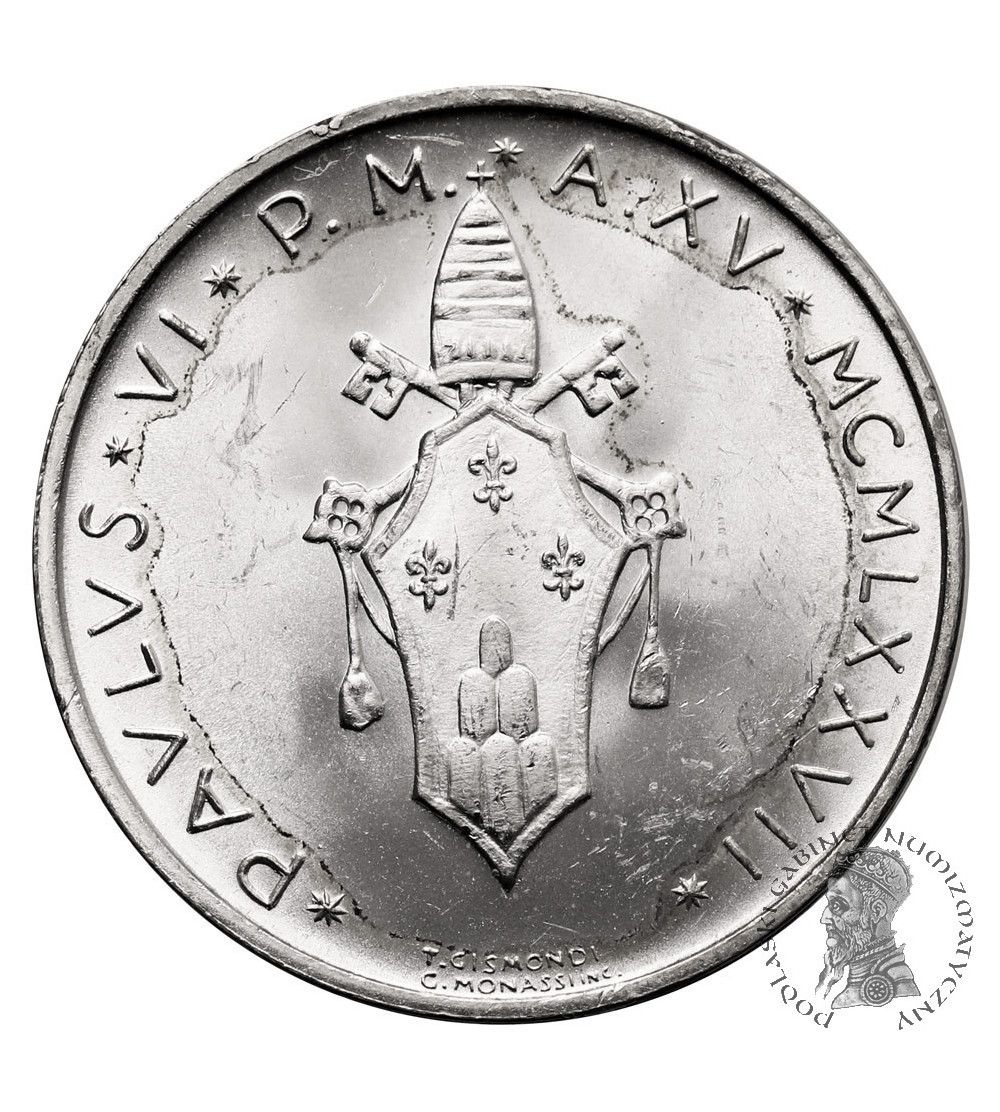 Vatican City,  Paul VI 1963-1978. 500 Lire 1977, AN XV