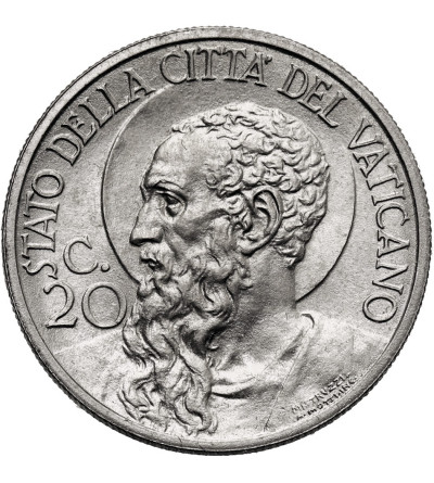 Vatican City, Pius XI 1922-1939. 20 Centesimi 1929, AN VIII