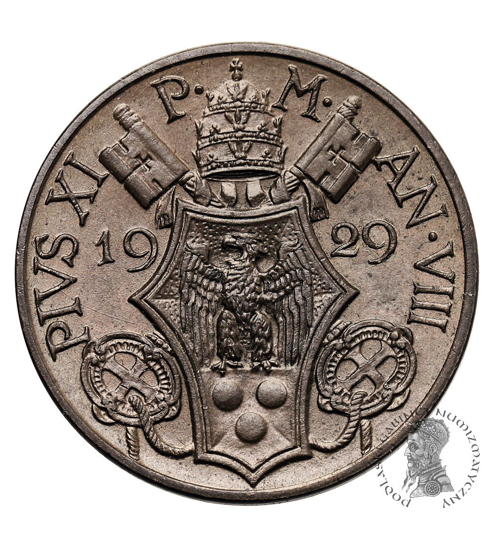 Vatican City, Pius XI 1922-1939. 10 Centesimi 1929, AN VIII