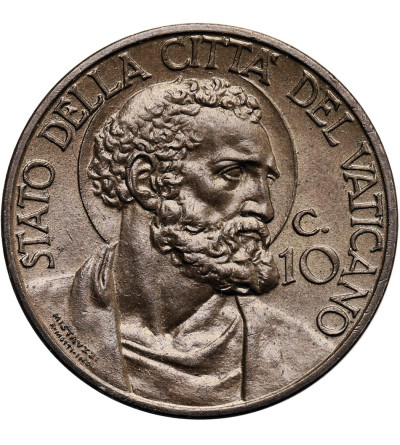 Vatican City, Pius XI 1922-1939. 10 Centesimi 1929, AN VIII