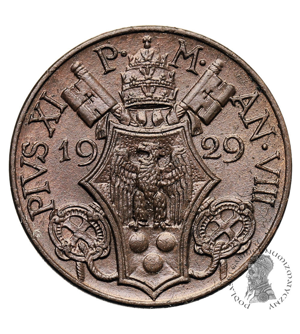 Vatican City, Pius XI 1922-1939. 10 Centesimi 1929, AN VIII