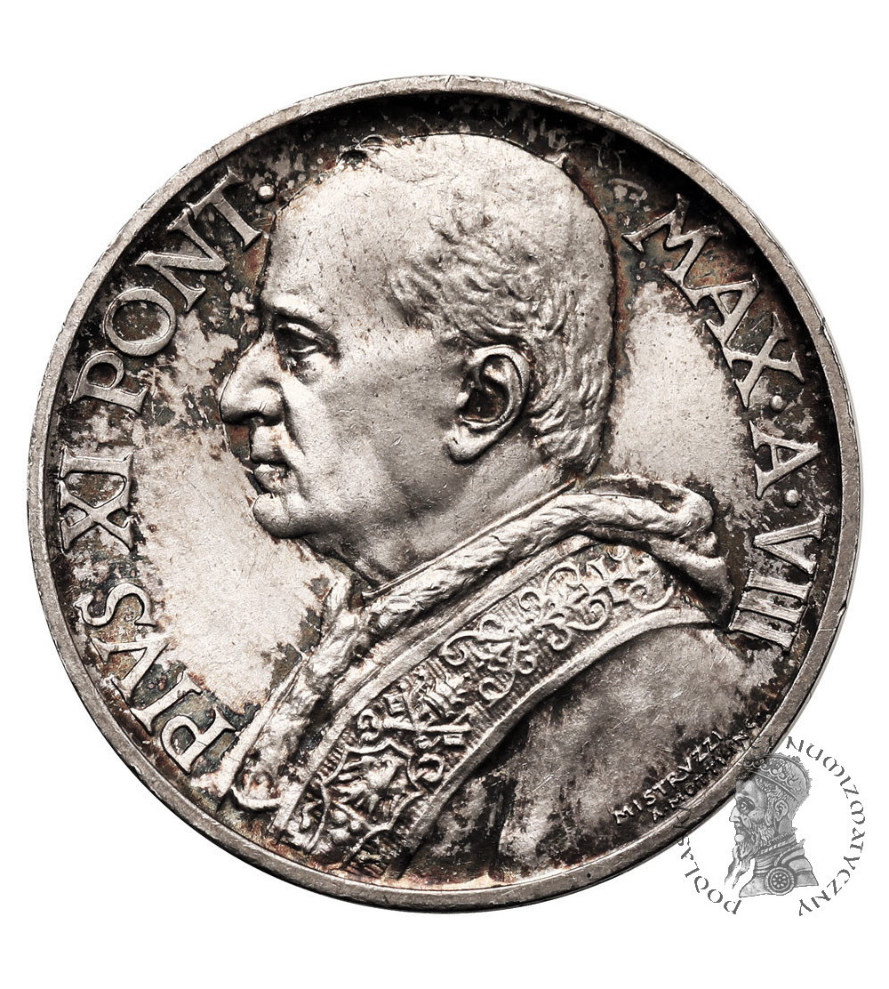 Vatican City, Pius XI 1922-1939. 10 Lire 1929, AN VIII