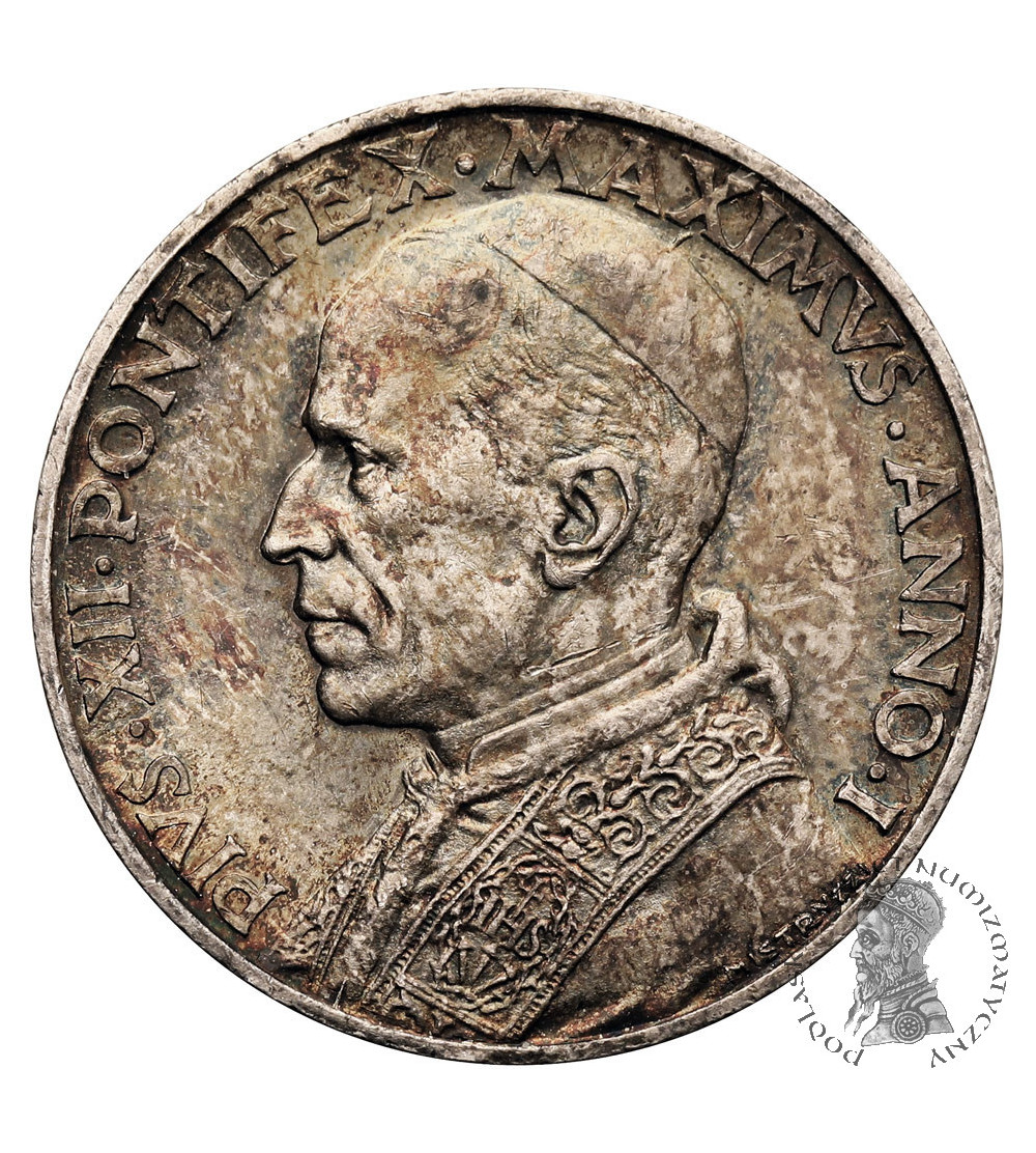 Vatican City, Pius XII 1939-1958. 10 lire 1939, AN I