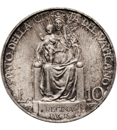 Vatican City, Pius XII 1939-1958. 10 lire 1939, AN I