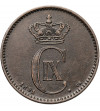 Denmark, Christian IX 1863-1906. 2 Ore 1891 (heart) CS, Copenhagen