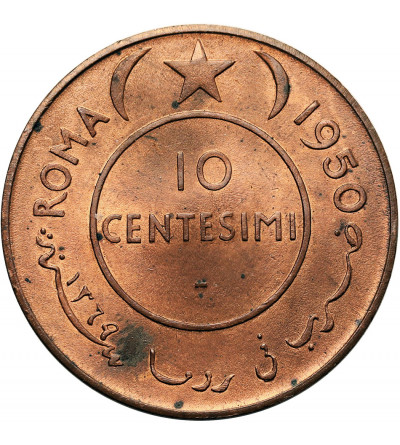 Somalia. 10 Centesimi, AH 1369 / 1950 AD