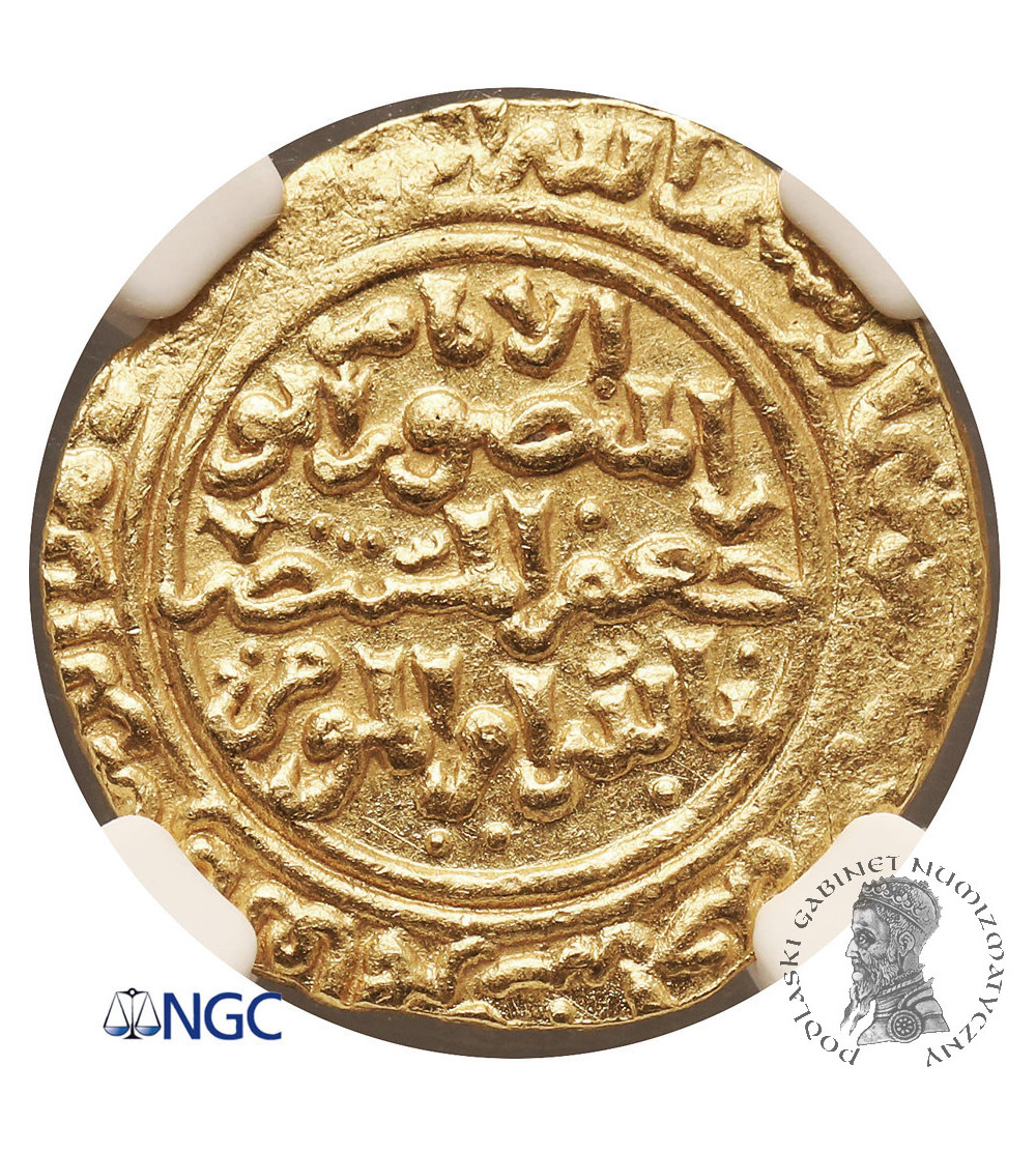 Ayyubids, (Egypt). AV Dinar AH 627 / 1230 AD, al-Qahira mint, al-'Adil Abu Bakr II AH 635-637 / 1238-1240 AD - NGC MS 63