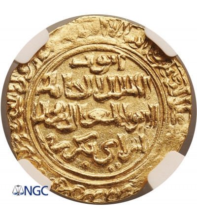 Ayyubids, (Egypt). AV Dinar AH 627 / 1230 AD, al-Qahira mint, al-'Adil Abu Bakr II AH 635-637 / 1238-1240 AD - NGC MS 63