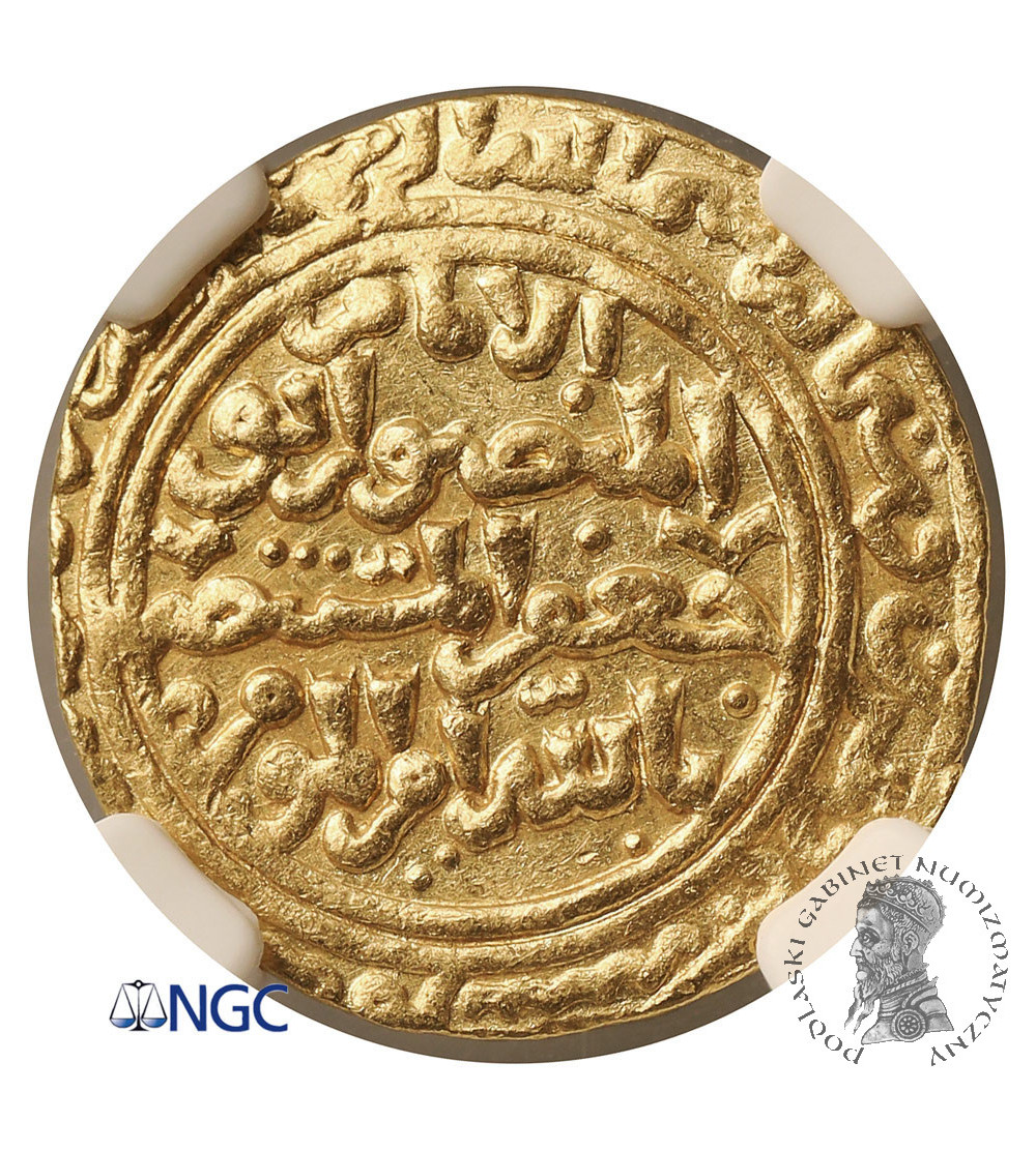 Ayyubids, (Egypt). AV Dinar AH 631 / 1234 AD, al-Qahira mint, al-'Adil Abu Bakr II AH 635-637 / 1238-1240 AD - NGC MS 63