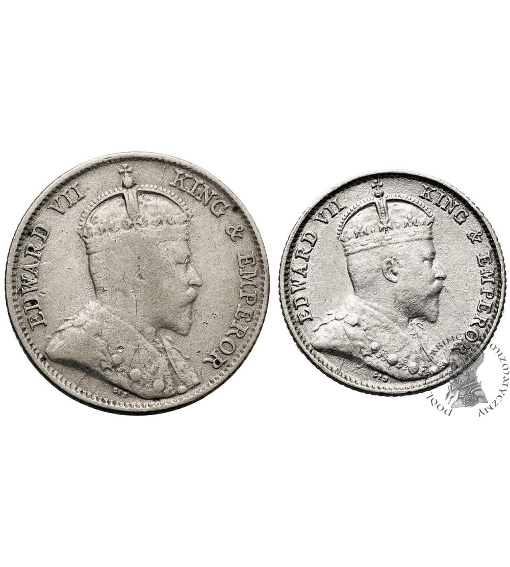 Malaya, Straits Settlements. Set: 5 & 10 Cents 1910, Edward VII