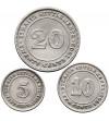 Malaje - Straits Settlements. Zestaw: 5, 10, 20 centów 1902-1903, Edward VII