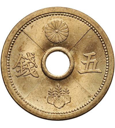 Japan. Hirohito (Showa), 1926-1989. 5 Sen, Year 14 / 1939 AD