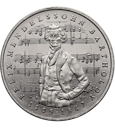 Germany, Federal Republic. 5 Mark 1984, 175th Birthday Anniversary of Felix Mendelssohn Bartholdy