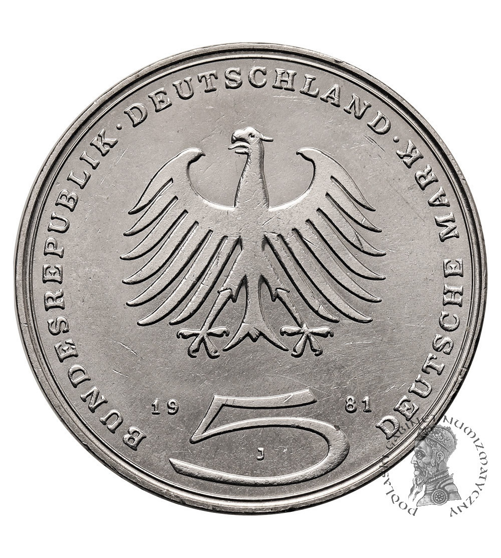 Niemcy, Republika Federalna (RFN). 5 marek 1981, 200 Rocznica Śmierci Gottholda Ephraima Lessinga