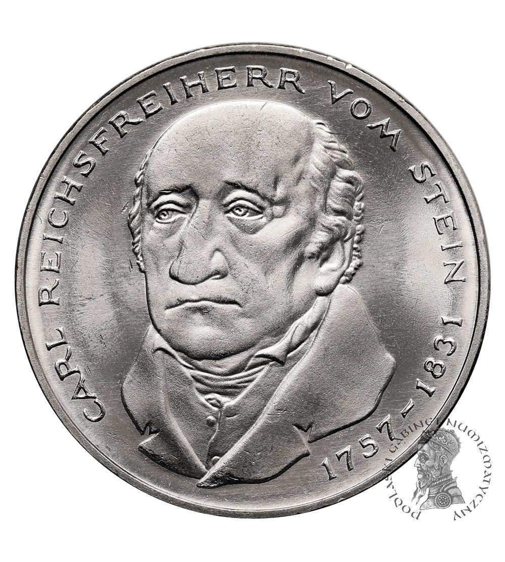 Germany, Federal Republic. 5 Mark 1981, 150th Anniversary of the Death of Carl Reichsfreiherr vom Stein