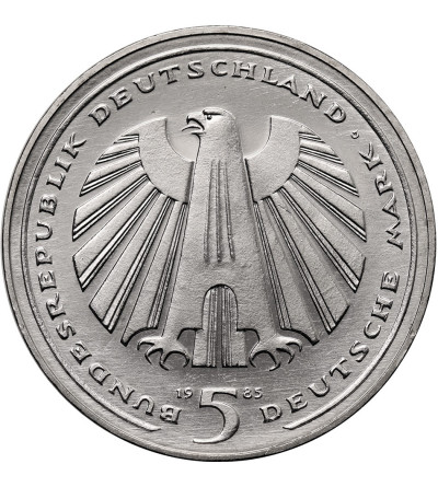 Germany, Federal Republic. 5 Mark 1985, 150th Anniversary of the German Railways (Eisenbahn)