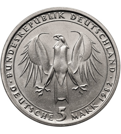 Germany, Federal Republic. 5 Mark 1982, 150th Anniversary of the Death of Johann Wolfgang von Goethe