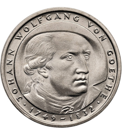 Germany, Federal Republic. 5 Mark 1982, 150th Anniversary of the Death of Johann Wolfgang von Goethe