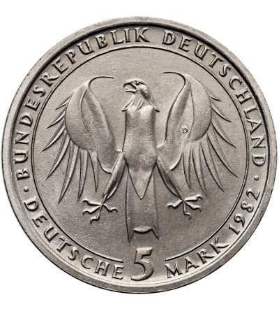 Germany, Federal Republic. 5 Mark 1982, 150th Anniversary of the Death of Johann Wolfgang von Goethe