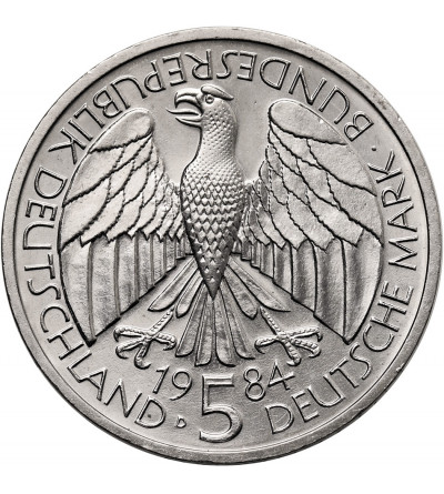 Germany, Federal Republic. 5 Mark 1984, 150th Anniversary of the founding of the German Customs Union (Deutscher Zollverein)